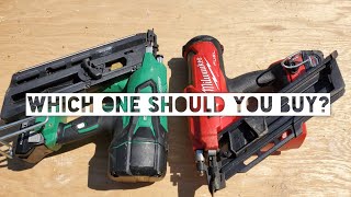 Milwaukee vs Metabo Framing Nailers [upl. by Suolhcin]