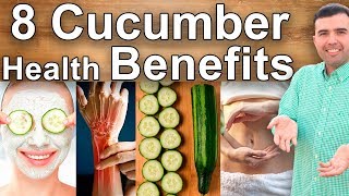 8 Cucumber Health Benefits and Properties – What Juicing and Eating Cucumbers Does To You [upl. by Bbor]