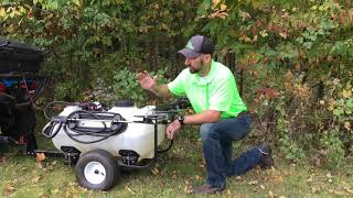 Workhorse Sprayers Pull Behind Trailer Sprayer With Boom Review [upl. by Eenot923]