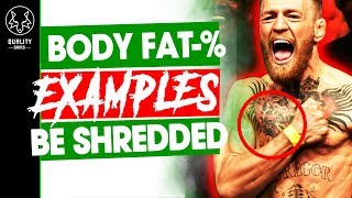 Body Fat Percentage Examples Men  How To Look More Shredded [upl. by Nnahs]