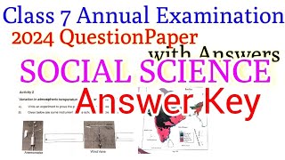 Class 7 Social Science Annual Exam Question Paper Answer Key class7socialscienceannualexam2024 [upl. by Marijane95]