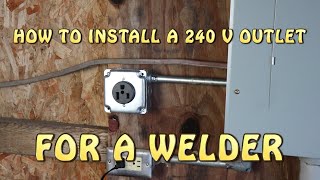 Welder Outlet 240V Complete Installation [upl. by Moreen431]