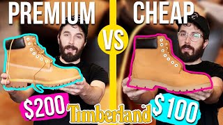 Premium Timbs VS Basic Timberland Boots CUT IN HALF [upl. by Gambell]