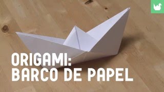 Cómo hacer un barco de papel  Origami [upl. by Ettolrahs]