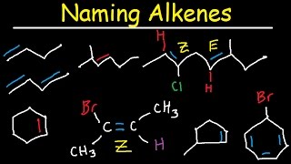 Naming Alkenes IUPAC Nomenclature Practice Substituent E Z System Cycloalkenes Organic Chemistry [upl. by Amargo]