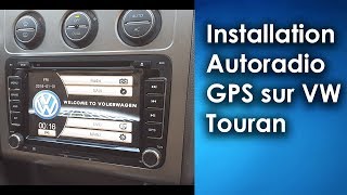 Installation dun autoradio GPS sur VW Touran [upl. by Ecnarret]