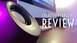 Creative Pebble V3 Review  Crisp Audio Compact Size AND LowCost [upl. by Annai]