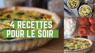 JE PREPARE MES REPAS DE LA SEMAINE  4 IDEES RECETTES POUR LE SOIR [upl. by William124]