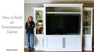 How to Build a Large DIY Entertainment Center [upl. by Midan780]