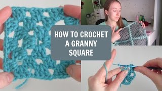 How to Crochet a Granny Square [upl. by Osnohpla]