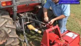 How to  Rotary Tiller for 3point Hitch PTO Drive [upl. by Yzeerb]