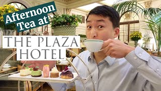 Afternoon Tea at The PLAZA HOTEL in NYC Palm Court [upl. by Acirtal]