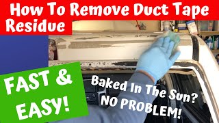 How To Duct Tape Residue Removal From Car Paint [upl. by Nitsej974]