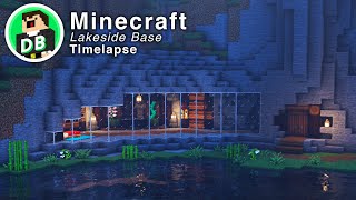 Minecraft Lakeside Base Building Timelapse [upl. by Longawa]