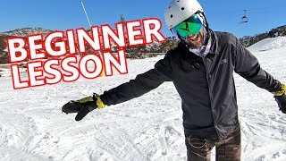 Beginner Snowboard Lesson  Heels Toes amp Straight [upl. by Amargo720]