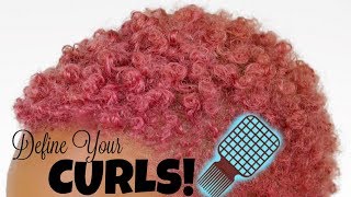 Defining Curls With Afro Twist Comb [upl. by Vierno420]