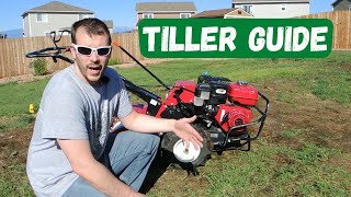 How To Use A Tiller RotoTiller Tutorial Guide [upl. by Atis]