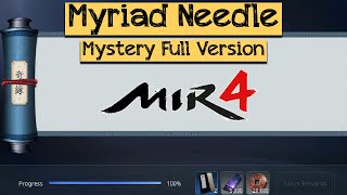 Myriad Needle Mir4 Mystery Mission Full [upl. by Musihc]