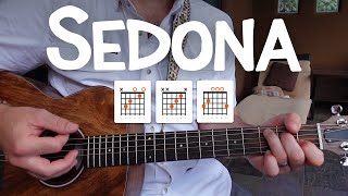 Sedona • Acoustic guitar cover amp full lesson Houndmouth [upl. by Rennat]