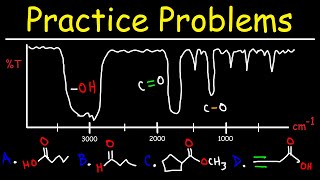 IR Spectroscopy  Practice Problems [upl. by Deelaw]