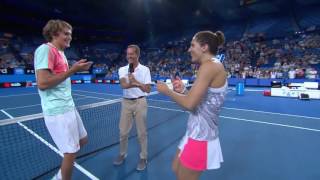 Petkovic saves the last dance  Mastercard Hopman Cup 2017 [upl. by Gader861]