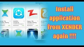 How to install app from XENDER again [upl. by Entsirhc724]