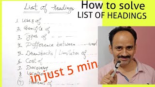 IELTS READING TIPS FOR LIST OF HEADINGS [upl. by Shelley]