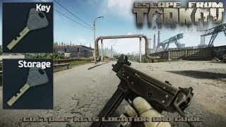 Escape From Tarkov  Customs Gas Station Keys Locations amp Guide [upl. by Haroved]