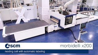 SCM Morbidelli x200  Nesting CNC Machining Centre [upl. by Aisercal]