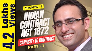 Indian Contract Act 1872 Chapter3 Capacity to Contract Part1 [upl. by Zetroc]