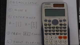 Vector Cross Product Using Casio Fx991ES Plus [upl. by Amuh]