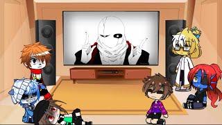 Undertale reacts to Gaster memes and Entry Number 17 [upl. by Elleiand]