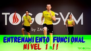 FUNCTIONAL TRAINING 1  Entrenamiento funcional  Sentadilla  Lunge  Plancha abdominal  Skipping [upl. by Enelyaj]