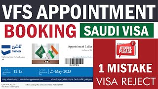 Vfs Tasheel Appointment Booking Saudi  Vfs Saudi Visa Stamping Appointment [upl. by Parnas]