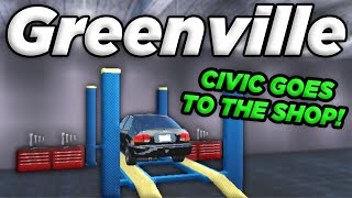 CUSTOMIZING THE CIVIC IN GREENVILLE  Roblox Greenville Roleplay  Project Car Series 2 [upl. by Evette726]