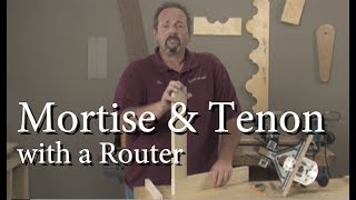 Mortise amp Tenon Joinery with a Router [upl. by Araiet]