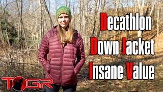 Decathlon Forclaz Trek 100 Down Jacket – Agenda Free Review [upl. by Anirahs]