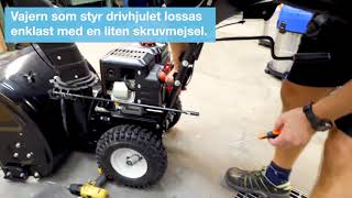 Tips Byte av drivrem på snöslunga [upl. by Namad]