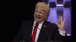 Hilarious Donald Trump Impersonator John Di Domenico in front of a live audience [upl. by Matthei308]