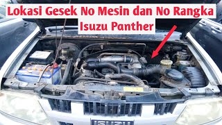 Posisi Nomor Mesin dan Rangka Isuzu Panther [upl. by Enined]