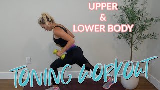 8 MINUTE FULL BODY Low Impact WORKOUT 5LB weights [upl. by Weidner]