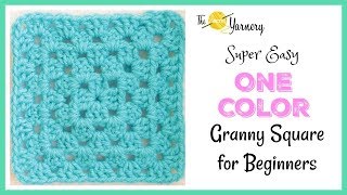 Super Easy Granny Square for Beginners  The Secret Yarnery [upl. by Asilrac]