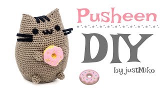 Pusheen the Cat häkeln 🍩 Do it Yourself Amigurumi  Katze by justMiko [upl. by Oiramad834]