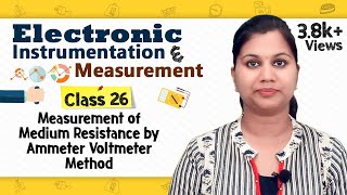 Measurement of Medium Resistance by Ammeter Voltmeter Method  Measurement of Resistance [upl. by Dunlavy356]