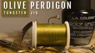 Olive Perdigon Nymph  Fly Tying Tutorial [upl. by Sally]