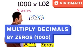 How to Multiply Decimals by Zeros 10 100 1000 [upl. by Ynelram]