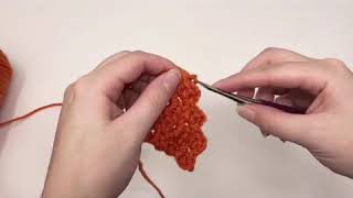 Crochet Tutorial decreasing in mini C2C crochet [upl. by Broeker]