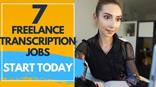 7 Freelance Transcription jobs  Make 60h from home transcribing [upl. by Nareik217]