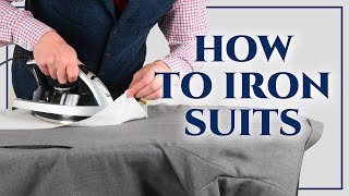 How To Iron A Suit Blazer or Sport Coat  How To Press Suits Sleeves Back Gentlemans Gazette [upl. by Enelrad]