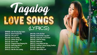 Top 20 Tagalog Love Songs 80s 90s With Lyrics Collection  Nonstop English OPM Love Songs Lyrics [upl. by Malan]